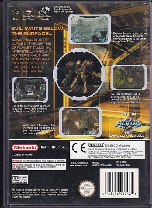 Metroid Prime - Nintendo GameCube (B Grade) (Genbrug)